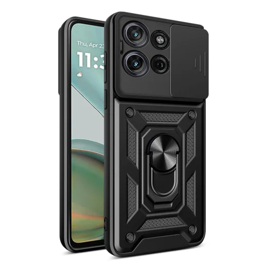 Techsuit - CamShield Series - Motorola Moto G75 - Čierne puzdro - 1