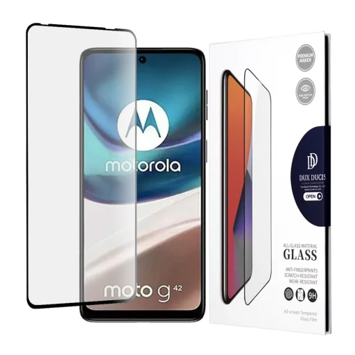  Dux Ducis - Edzett Üveg - Motorola Moto G42 4G / Moto G62 5G - Fekete üvegfólia - 1