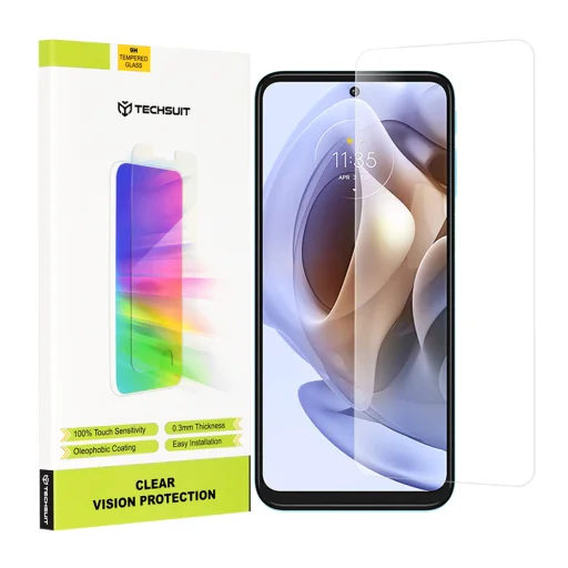  Techsuit - Tiszta Látás Üveg - Motorola Moto G31 / Moto G41 / Moto G71 5G / Moto G62 5G - Átlátszó üvegfólia - 1