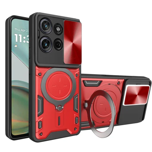  Techsuit - CamGuard Pro - Motorola Moto G75 - Piros tok - 1