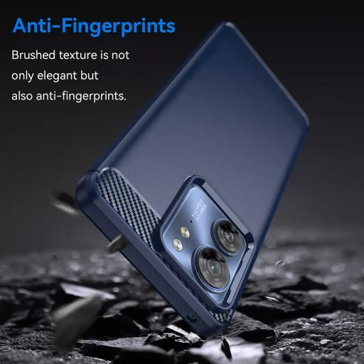  Techsuit - Karbon Szilikon - Motorola Moto G32 - Kék tok - 5