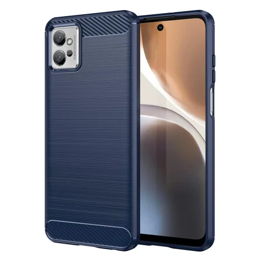  Techsuit - Karbon Szilikon - Motorola Moto G32 - Kék tok - 1