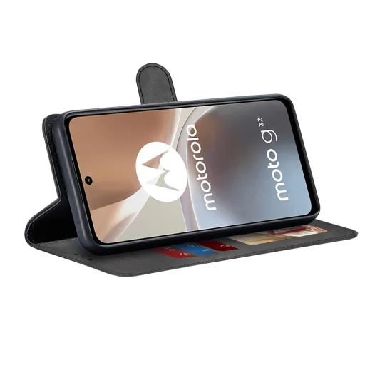  Techsuit - Napló Füzet - Motorola Moto G32 - Fekete tok - 2