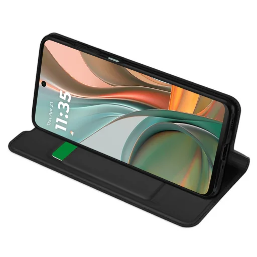  Techsuit - Magskin Könyv - Motorola Moto G75 - Fekete tok - 2