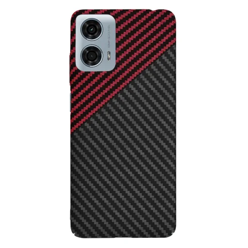  Techsuit - Karbonit Szálhéj - Motorola Moto G24 Power - Piros Vortex tok - 3