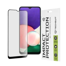  Techsuit - 111D Teljes Borítású / Teljes Ragasztású Üveg - Samsung Galaxy A22 5G - Fekete