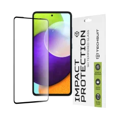  Techsuit - 111D Teljes Borítású / Teljes Ragasztású Üveg - Samsung Galaxy A52 4G / A52 5G / A52s 5G - Fekete