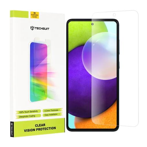  Techsuit - Tiszta látású üveg - Samsung Galaxy A52 4G / A52 5G / A52s 5G - Átlátszó - 1
