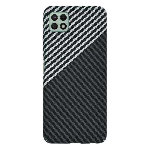  Techsuit - Carbonite FiberShell - Samsung Galaxy A22 5G - Rejtett Szürke tok - 2