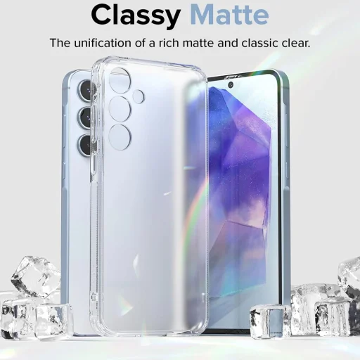  Ringke - Fusion - Samsung Galaxy A55 5G - Matt átlátszó tok - 2