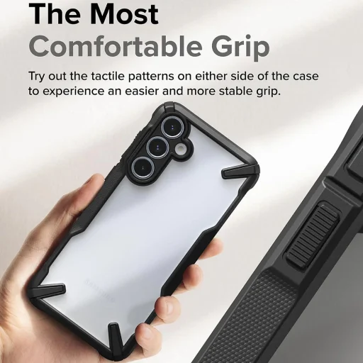  Ringke - Fusion X - Samsung Galaxy A55 5G - Fekete tok - 6