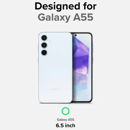  Ringke - Fusion X Design - Samsung Galaxy A55 5G - Terepmintás fekete tok - 6