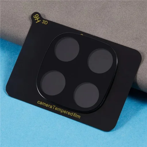  Techsuit - Teljes Kameraüveg - Xiaomi Redmi Note 14 Pro 4G - Fekete üvegfólia - 3