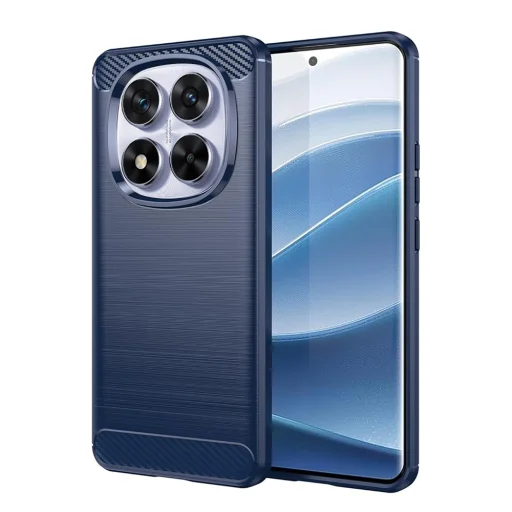  Techsuit - Karbonszilikon - Xiaomi Redmi Note 14 Pro - Kék tok - 1