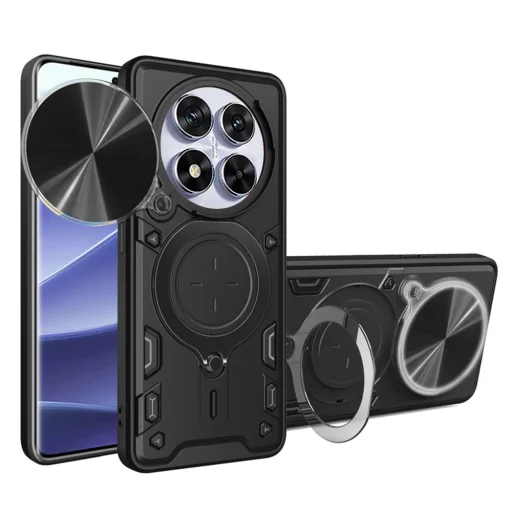  Techsuit - CamGuard Pro - Xiaomi Redmi Note 14 Pro - Fekete tok - 1