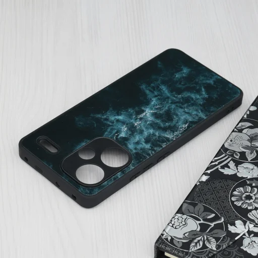  Techsuit - Glaze széria - Xiaomi Redmi Note 13 Pro+ 5G - Kék Nebula tok - 3