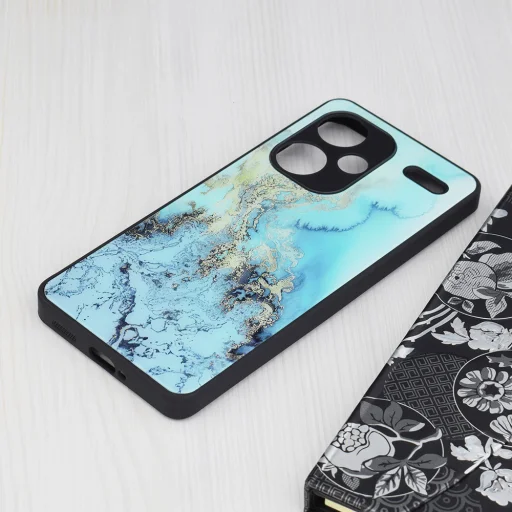 Xiaomi Redmi Note 13 Pro+ 5G óceánkék Techsuit Glaze Series tok - 3