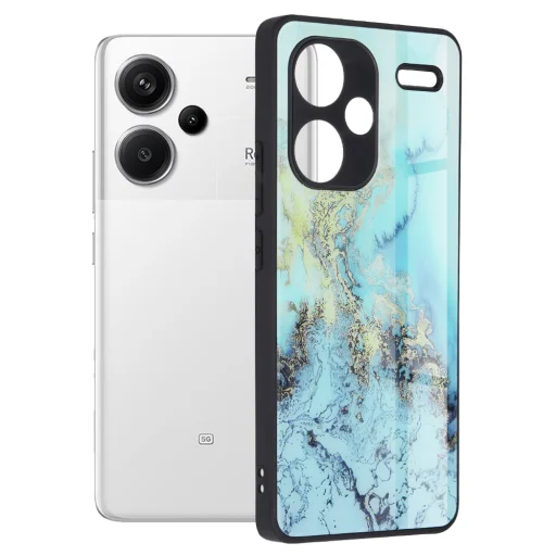  Xiaomi Redmi Note 13 Pro+ 5G óceánkék Techsuit Glaze Series tok - 1