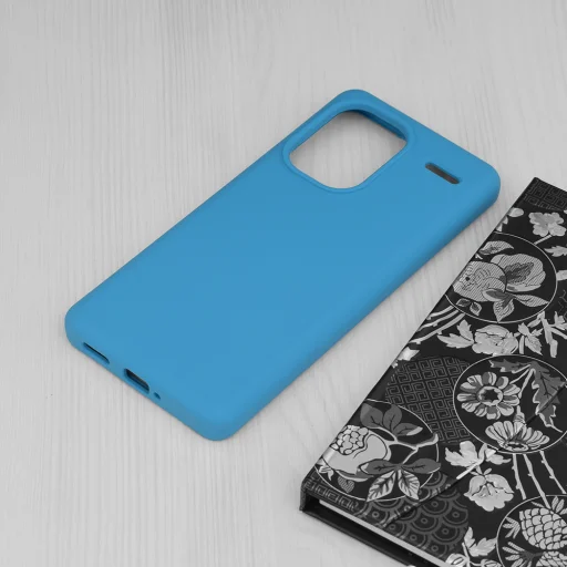  Techsuit - Puha Szélű Szilikon - Xiaomi Redmi Note 13 Pro+ 5G - Farmerkék tok - 2