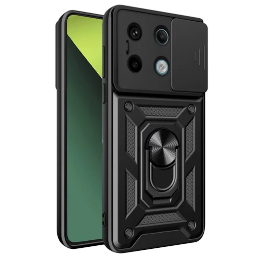  Techsuit - CamShield sorozat - Xiaomi Redmi Note 13 Pro 5G / Poco X6 - Fekete tok - 1