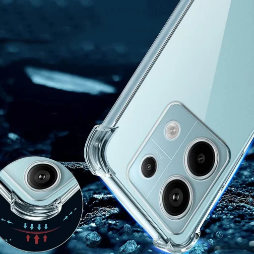  Techsuit - Ütésálló Átlátszó Szilikon - Xiaomi Redmi Note 13 Pro 5G / Poco X6 - Átlátszó tok - 7