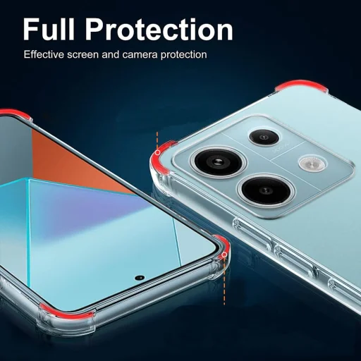  Techsuit - Ütésálló Átlátszó Szilikon - Xiaomi Redmi Note 13 Pro 5G / Poco X6 - Átlátszó tok - 9