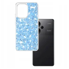  Techsuit - Csillogó Glitter - Xiaomi Redmi Note 13 Pro+ 5G - Kék tok