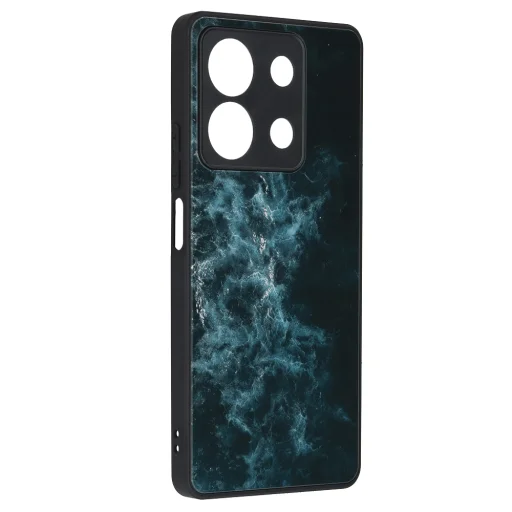  Techsuit - Glaze Series - Xiaomi Redmi Note 13 5G - Kék Nebula tok - 5