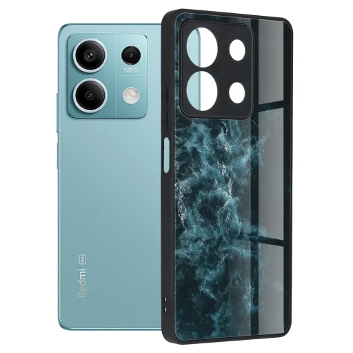  Techsuit - Glaze Series - Xiaomi Redmi Note 13 5G - Kék Nebula tok - 1