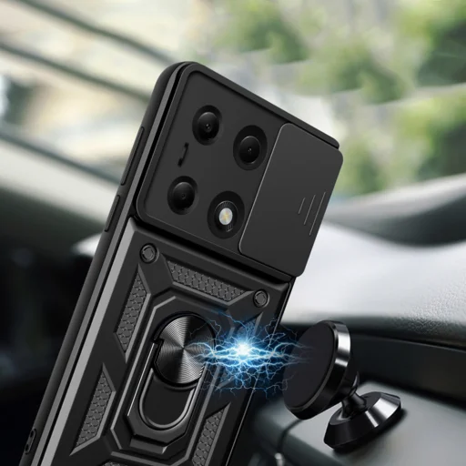  Techsuit - CamShield Sorozat - Xiaomi Redmi Note 13 Pro 4G / Poco M6 Pro 4G - Kék tok - 5