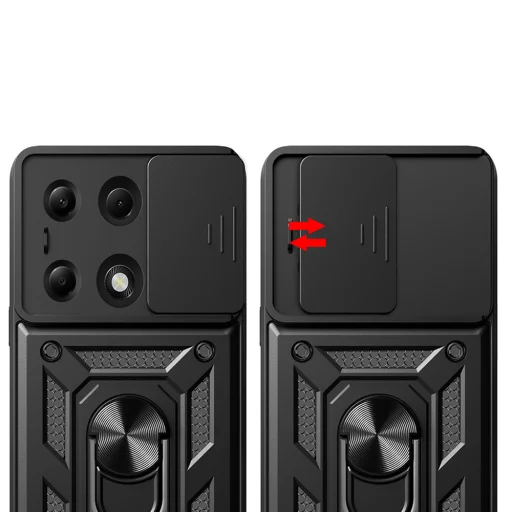  Techsuit - CamShield Sorozat - Xiaomi Redmi Note 13 Pro 4G / Poco M6 Pro 4G - Kék tok - 2