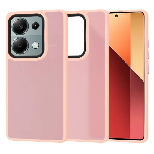 Puzdro na Xiaomi Redmi Note 13 Pro 4G / Poco M6 Pro 4G – séria Techsuit HaloFrost, ružové - 1