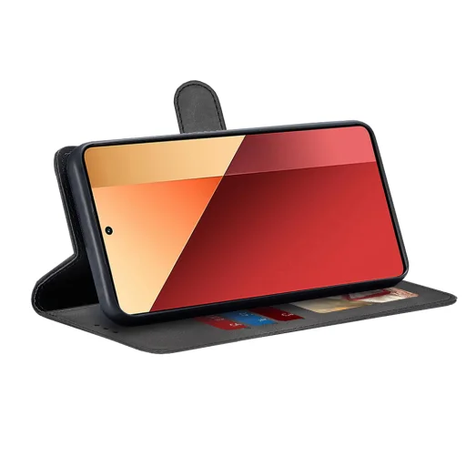  Techsuit - Naptárkönyv - Xiaomi Redmi Note 13 Pro 4G / Poco M6 Pro 4G - Fekete tok - 2