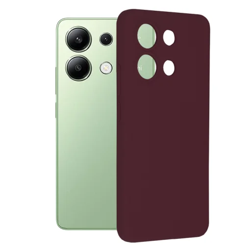  Techsuit - Puha Szélekkel Rendelkező Szilikon Tok - Xiaomi Redmi Note 13 4G - Szilva Lila tok - 1