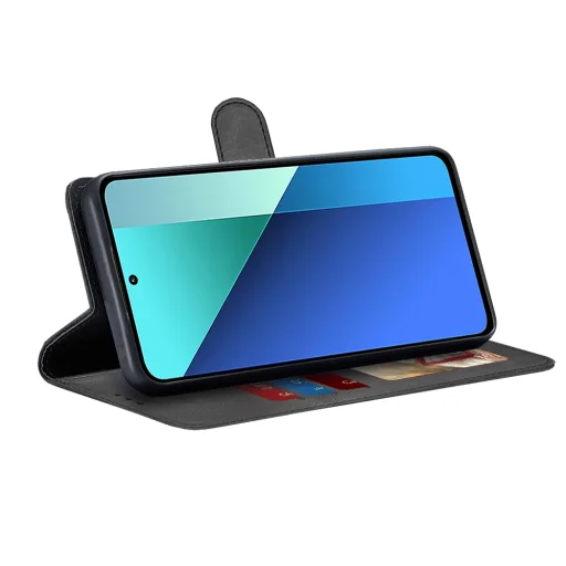  Techsuit - Napló füzet - Xiaomi Redmi Note 13 4G - Fekete tok - 2