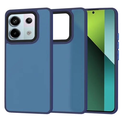  Techsuit - HaloFrost Sorozat - Xiaomi Redmi Note 13 Pro 5G / Poco X6 - Mély Kék tok - 1