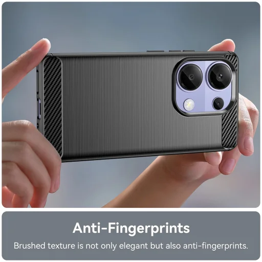  Techsuit - Karbonszilikon - Xiaomi Redmi Note 13 Pro 4G / Poco M6 Pro 4G - Kék tok - 3