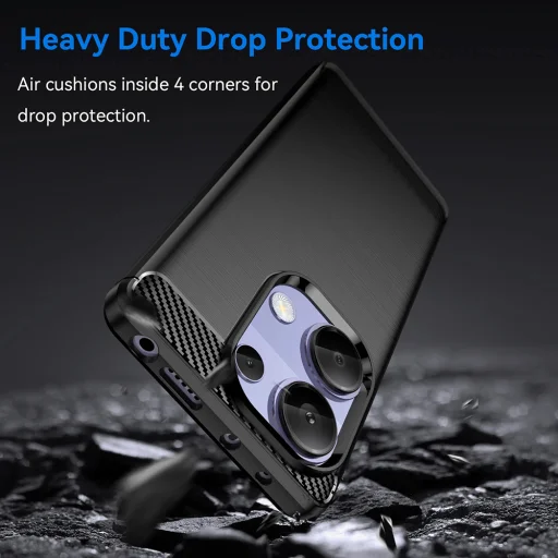  Techsuit - Karbonszilikon - Xiaomi Redmi Note 13 Pro 4G / Poco M6 Pro 4G - Kék tok - 4