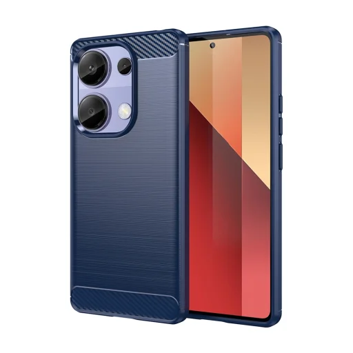  Techsuit - Karbonszilikon - Xiaomi Redmi Note 13 Pro 4G / Poco M6 Pro 4G - Kék tok - 1