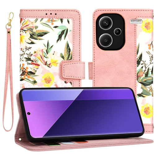  Techsuit - FlipCraft - Xiaomi Redmi Note 13 Pro+ 5G - Édes Rózsaszín tok - 1