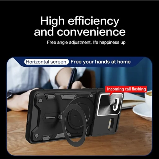  Techsuit - CamGuard Pro - Xiaomi Redmi Note 13 Pro+ 5G - Fekete tok - 3