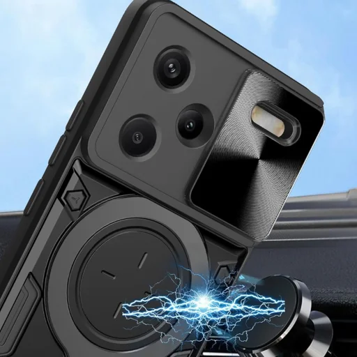  Techsuit - CamGuard Pro - Xiaomi Redmi Note 13 Pro+ 5G - Fekete tok - 4