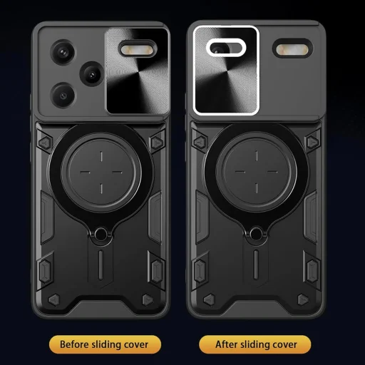  Techsuit - CamGuard Pro - Xiaomi Redmi Note 13 Pro+ 5G - Fekete tok - 6