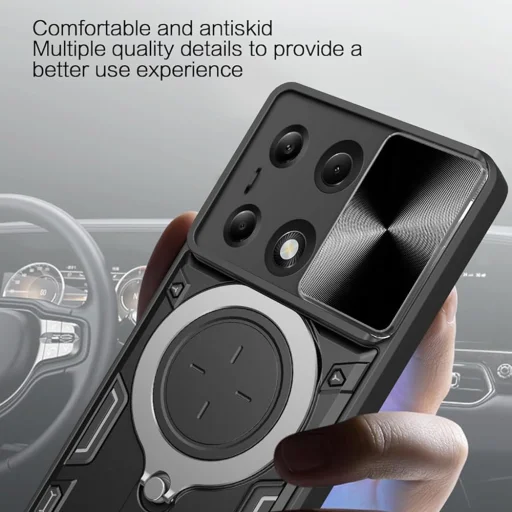  Techsuit - CamGuard Pro - Xiaomi Redmi Note 13 Pro 4G / Poco M6 Pro 4G - Fekete tok - 2