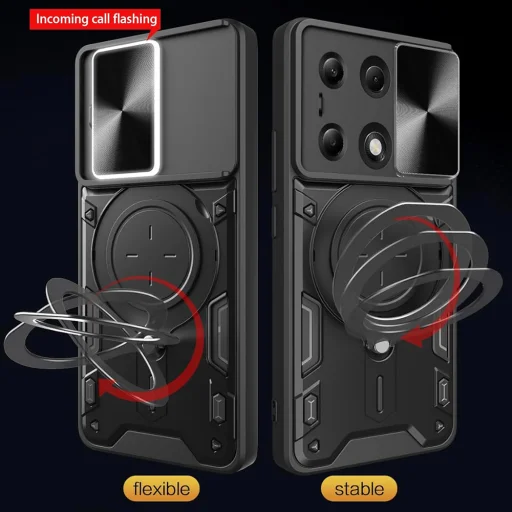  Techsuit - CamGuard Pro - Xiaomi Redmi Note 13 Pro 4G / Poco M6 Pro 4G - Fekete tok - 6