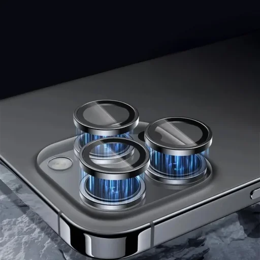 Edzett üveg Tel Protect 3D lencsevédő a Samsung Galaxy S23 kamerához átlátszó (3 darab lencse) üvegfólia - 4