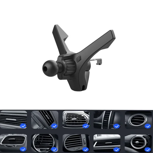 Blavec BH-09 mágneses autós tartó szellőzőrácsra (BH09-MAVB) fekete - 5