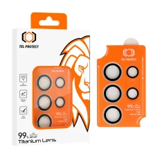 Edzett üveg Tel Protect Titanium Lens 99% AR a kamerához Samsung Galaxy S25 Ultra átlátszó (5 db lencse) üvegfólia