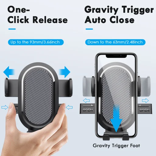 Blavec autós tartó BH-08 szélvédőre (BH08-WSB) fekete - 8
