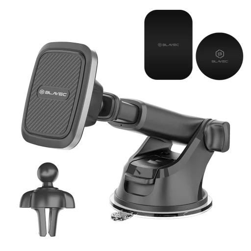 Blavec autós tartó BH-06 mágneses szélvédőre és légbefúvóba (BH06-MAVWSB) fekete - 1